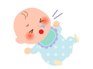 泣いている赤ちゃん